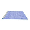 thumbnail image 2 of Ahgly Company Machine Washable Indoor Rectangle Persian Blue Traditional Area Rugs, 7' x 9', 2 of 4