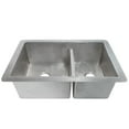 thumbnail image 2 of Native Trails CPK575 Cocina Duet 33" Undermount Double Basin Copper Kitchen Sink - Nickel, 2 of 3