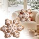 thumbnail image 2 of Cojín decorativo de invierno suave con copos de nieve, adecuado para sofás, dormitorios y escritorios | Diseño único con forma especial, cómodo para el hogar y el invierno, 2 of 2