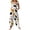 Khaki, variant on Womens Halloween Jumpsuits Castle Skeleton Sleeveless Backless Horror Overalls Ghost Skull Halter Spooky Rompers, L