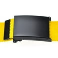 thumbnail image 2 of Golf Belt Canvas webbing Flip-Top Solid black Buckle (Yellow), 2 of 6