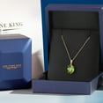 thumbnail image 5 of Gem Stone King 14K Yellow Gold Green Peridot Pendant Necklace | 2.10 Cttw | Gemstone August Birthstone | Oval 9X7MM | Gold Necklace for Women | With 18 inch Gold Chain, 5 of 6