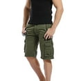thumbnail image 3 of xiaxaixu Men Cargo Shorts, Button Zipper Closure Solid Summer Shorts Streetwear with Pockets, 3 of 6