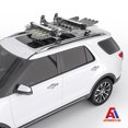 thumbnail image 5 of AA Products Aluminum Universal Car Ski Roof Racks, 2 Pcs Ski Snowboard Racks Carriers Fits Most Vechicles Equipped Cross Bars - Silver, 5 of 8