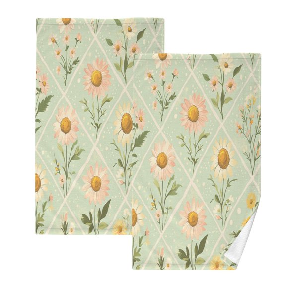 BZSMCE Face Towel Hand Towel Bath Towel Cotton Bath Towel Sets Hand Bath Towels Fashion Floral Mosaic Pattern
