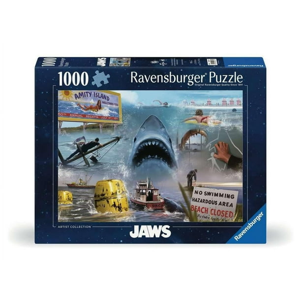 Rompecabezas Ravensburger Universal Studios Jaws 1000 piezas