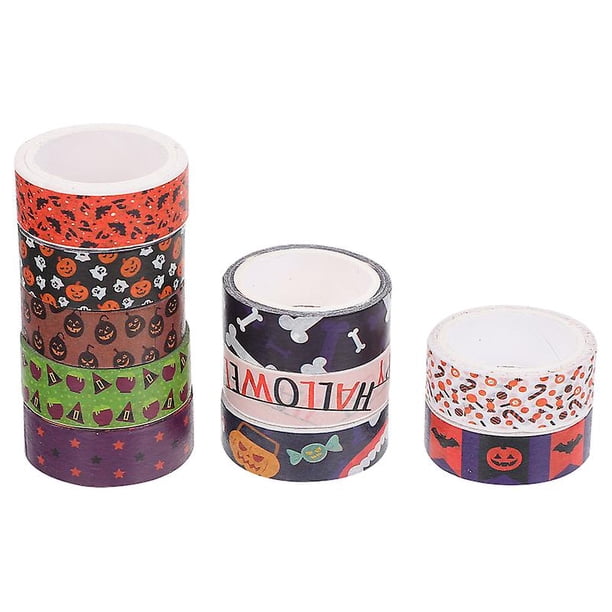 10 rollos de cintas Washi de Halloween para decoraciones de Halloween