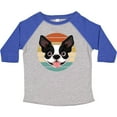 thumbnail image 3 of Inktastic Boston Terrier Dog Retro Sunset Boys or Girls Toddler T-Shirt, 3 of 5