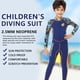 thumbnail image 3 of Eigraketly Traje de buceo de 2,5 MM, traje de baño ultrafino de una pieza para niños y niñas, traje de baño de cuerpo completo, antimedusas para Deportes acuáticos azul marino XXL Eigraketly OD003654-05, 3 of 6