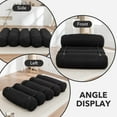 thumbnail image 5 of LEHZROAJ 3 in 1 Corduroy Bean Bag Chair with Pillow, Cozy Folding Sofa Bed for Adults Memory Foam Filled No Assembly for Living Room Bedroom,Black, 5 of 8