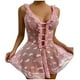 thumbnail image 1 of Gibobby Conjunto de lencería Sexy Conjunto de Lencería Erótica Ropa Interior Sexy para Mujer, Camisón de Una Pieza con Tanga, Ropa de Dormir para Mujer(Rosa, 5XG), 1 of 5