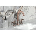 thumbnail image 4 of Kingston Brass FSC892KNLAC Convergent Two-Handle 3-Hole Deck Mount Widespread Bathroom Faucet with Knurled Handle and Brass Pop-Up in Antique Copper, 4 of 8