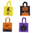 thumbnail image 5 of Noothes 3 Pack Halloween Tote Bags, Non Woven Reusable Trick or Treat Candy Goodie Bags Halloween Gift Bags for Halloween Party Favor Supplies, 5 of 9