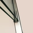 thumbnail image 3 of Shower Door 48" W x 76"H Semi-Frameless Bypass Sliding Shower Enclosure, Brushed Nickel, 3 of 3