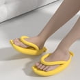thumbnail image 2 of Platform Cloud Fruit banana Cartoon cute funny flip flops men Woman Summer Beach Slides Non Slip Soft Home House Slippers 2024, 2 of 6