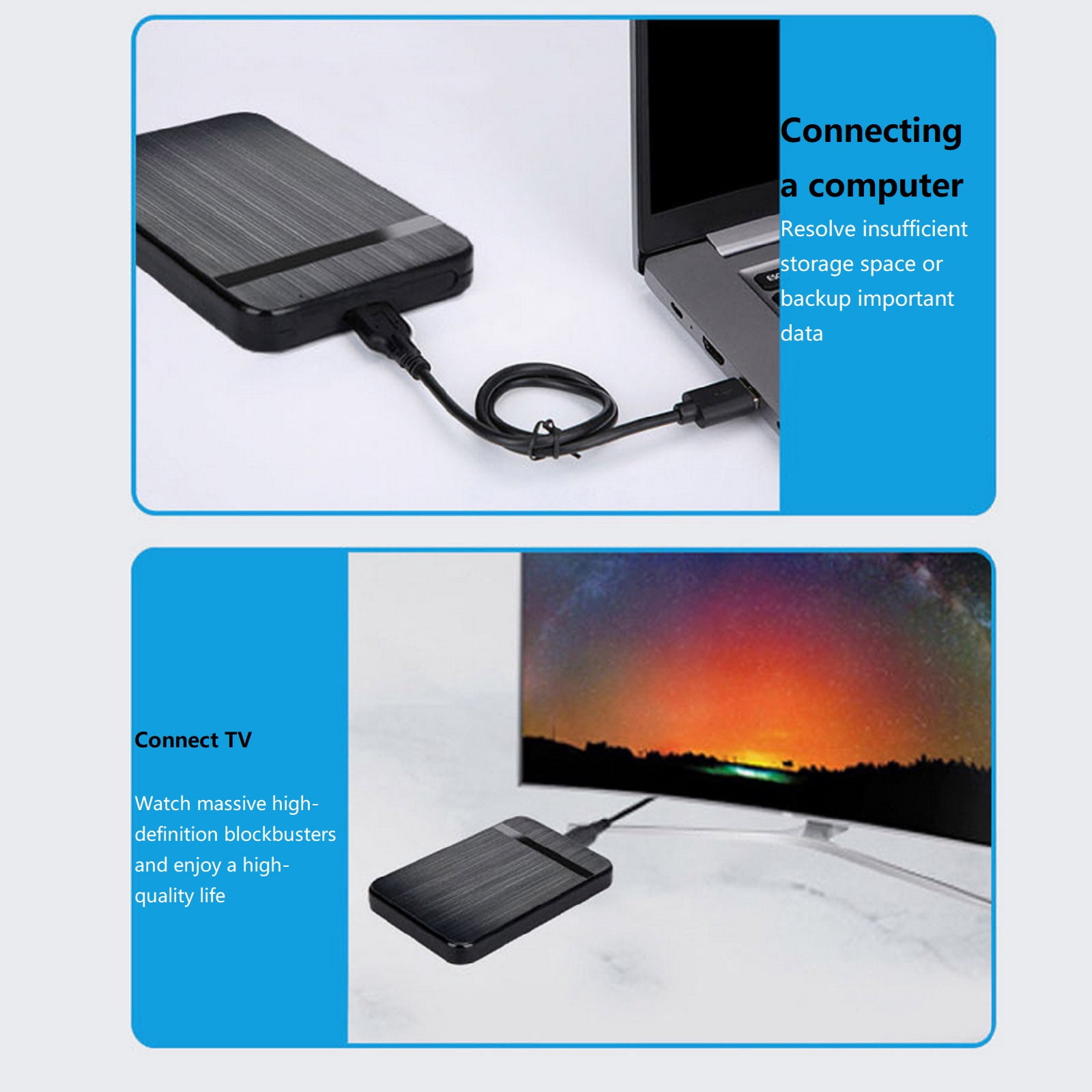 Type C 2.5 Inch SATA Mobile HDD Case Type-C USB3.1 SATA SSD Hard Drive Disk External Enclosure Box TAPDRA Spare Part