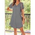 thumbnail image 3 of Avidlove Womens Nightgown Button Down Pajama Dress Sexy Ladies Sleepwear Maternity Night Shirts, 3 of 4