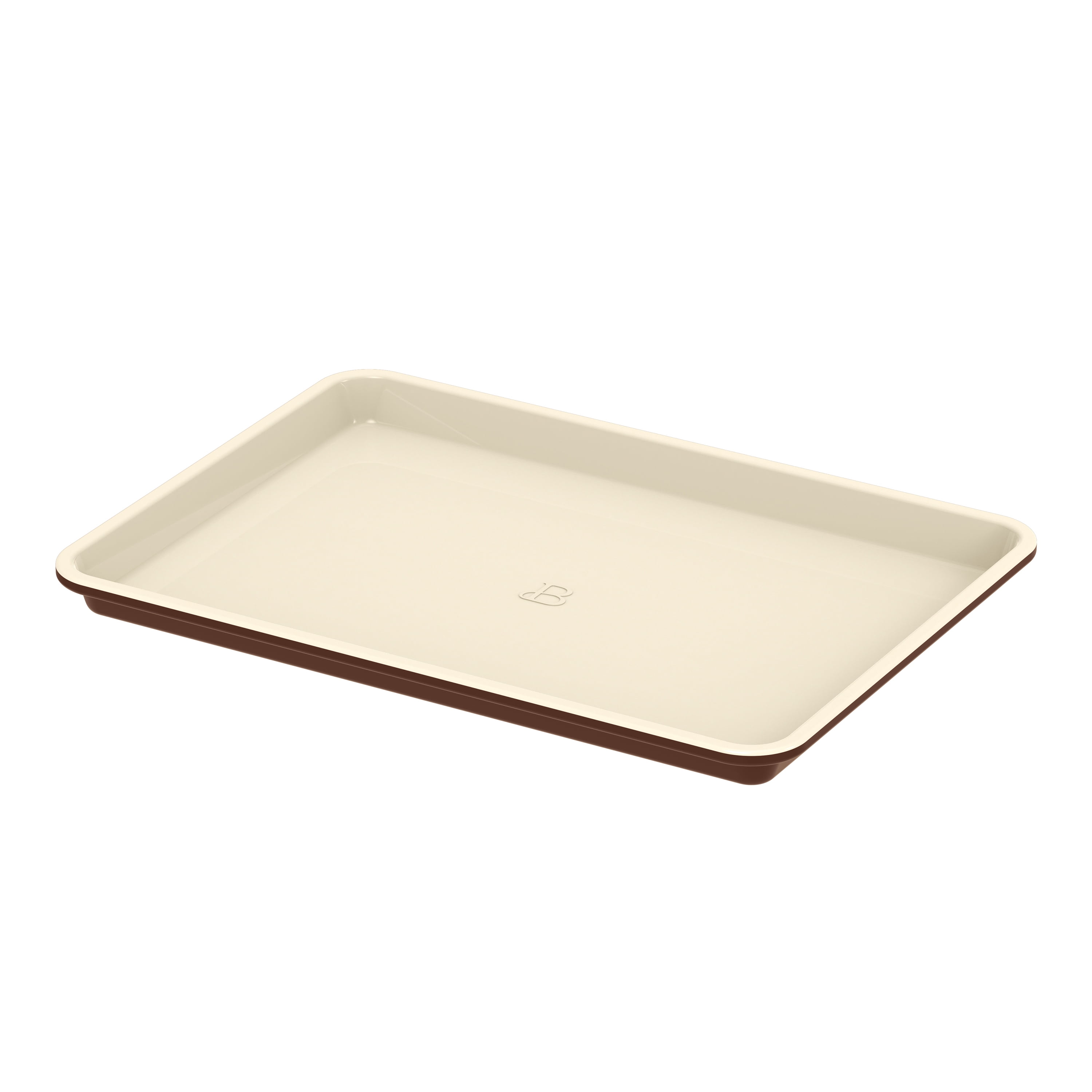 Beautiful 3-Piece Nonstick Metal Bakeware Set with Baking Sheet, 9" x 13" Cake Pan & Cooling Rack, Chocolate Brown by Drew Barrymore