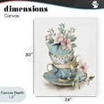 thumbnail image 4 of Stupell Industries French Country Tea Cup Chinoiserie Blossoms Canvas Art, 24 x 30, by Kim Allen, 4 of 8