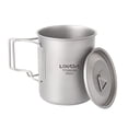thumbnail image 2 of Taza de titanio Lixada 450ml / 550ml Taza de agua de titanio liviana con tapa Taza de café Taza Taza Lixada Taza de titanio, 2 of 7