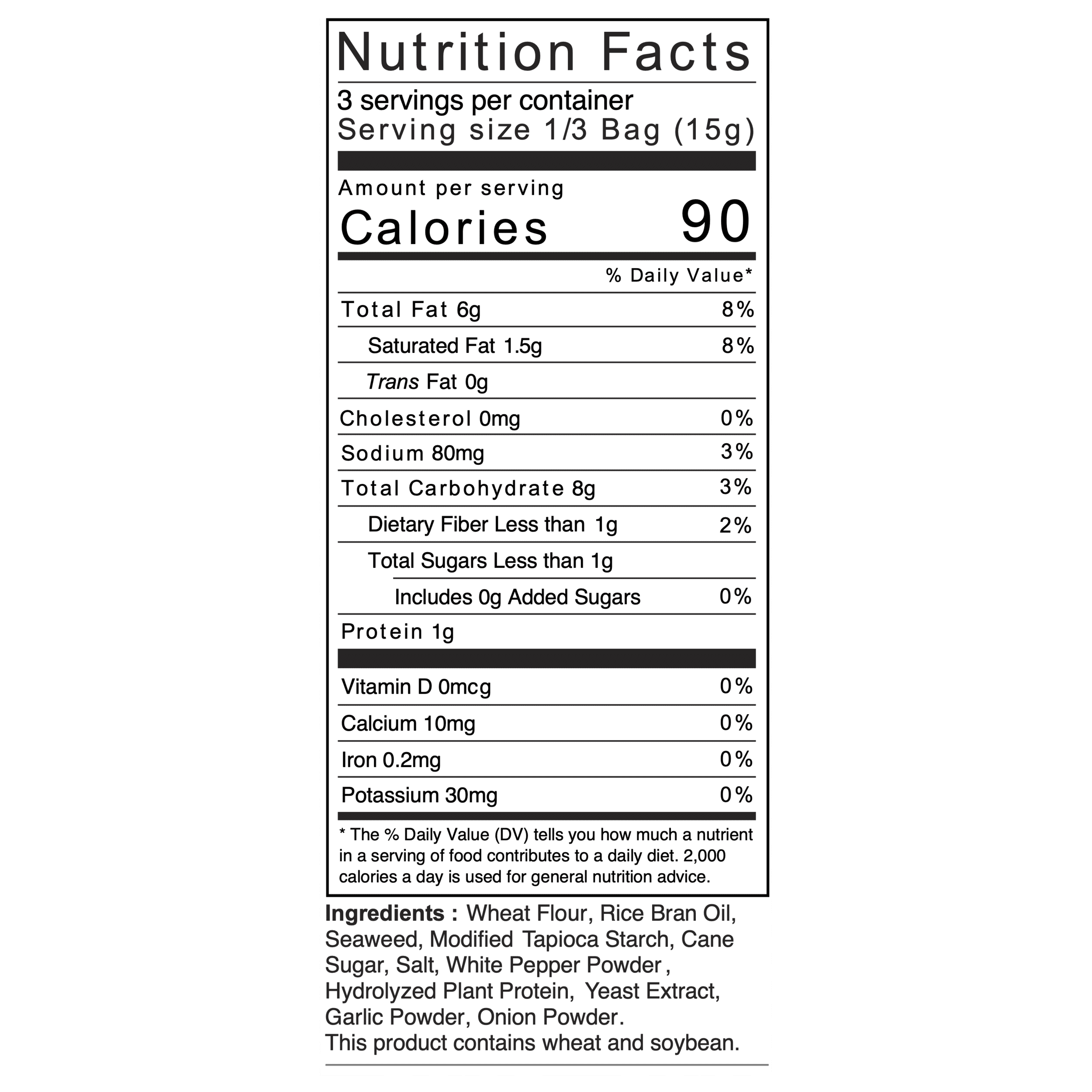 Nora Snacks - Tempura Original - Case of 12 - 1.6 OZ