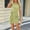 Yellow, variant on Jerdar Women's Summer Round Neck Sleeveless Tie-Waist Knit Pleated Short Slim Fit Dress M