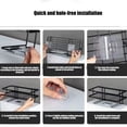 thumbnail image 7 of sruoe Over the Toilet Storage, Bathroom Shelf Stand, Toilet Storage Shelf, Toliet Rack, Shower Shelving, Freestanding Shower Organizer, Bathroom Storage Space Saver, 7 of 7