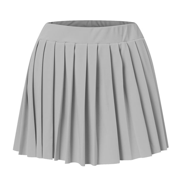 スカート Rain pleats mini skirt Gray (M) Amazon.com: Freebily Women's Belted A-Line Y2k Mini Pleated