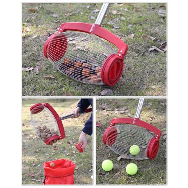 Nut Gatherer Roller Tool – Adjustable Telescoping Pickup For Walnuts, Pecans, Golf Balls & More – Save Your Back!