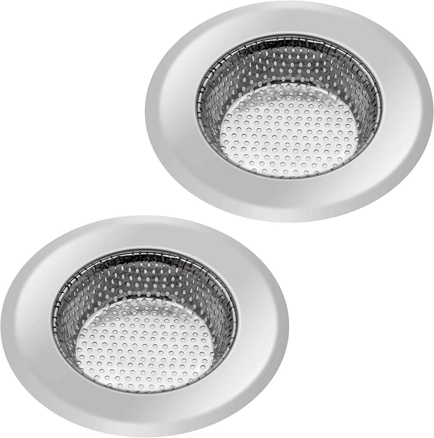 Stainless Steel Kitchen Sink Strainer Basket Set, 4.5 Inch, 2 Pieces