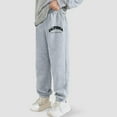 thumbnail image 6 of Linfrsh Toddler Boys Sweatpants Kids Athletic Casual Cotton Elastic Drawstring Jogging Pants Light Gray,6-7 t, 6 of 7