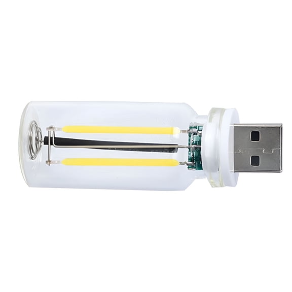 HIBIBUD Retro USB Car Mood Lights - Vintage LED Interior Lamp with Charging Port, Plug-in Night Light for Automotive Decor
