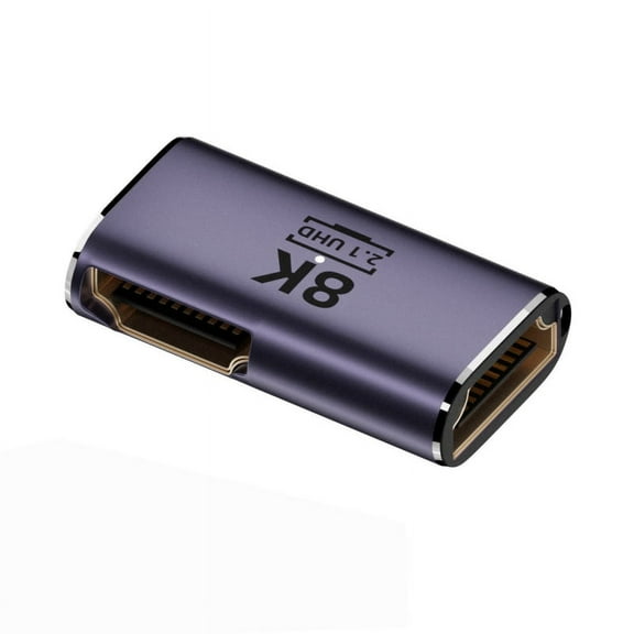 CY HDMI Female to HDMI 2.1 Female 90 Degree Angled UHD Extension Gold Converter Adapter Support 8K 60hz HDTV