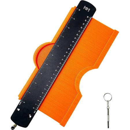 

Bomutovy Father s Day Gifts Contour Gauge 10 inch Profile Tool with Lock Gift for Dad Men Carpenter Outline Shape Duplicator Template Tool for Woodworking Tile Laying Flooring Carpet