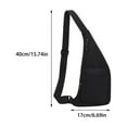 thumbnail image 3 of Bolso bandolera para hombre y mujer | Correa ajustable, resistente al agua, múltiples compartimentos para teléfono, cartera y llaves., 3 of 3