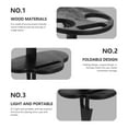 thumbnail image 2 of 1 Pce Table à Vin d'Extérieur Portable pour Cour, Table Ronde à Double Couche, Petite Table, 2 of 7