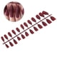 thumbnail image 5 of Puntas de uñas BuyWeek 24 piezas de uñas postizas artificiales color puro, 5 of 10