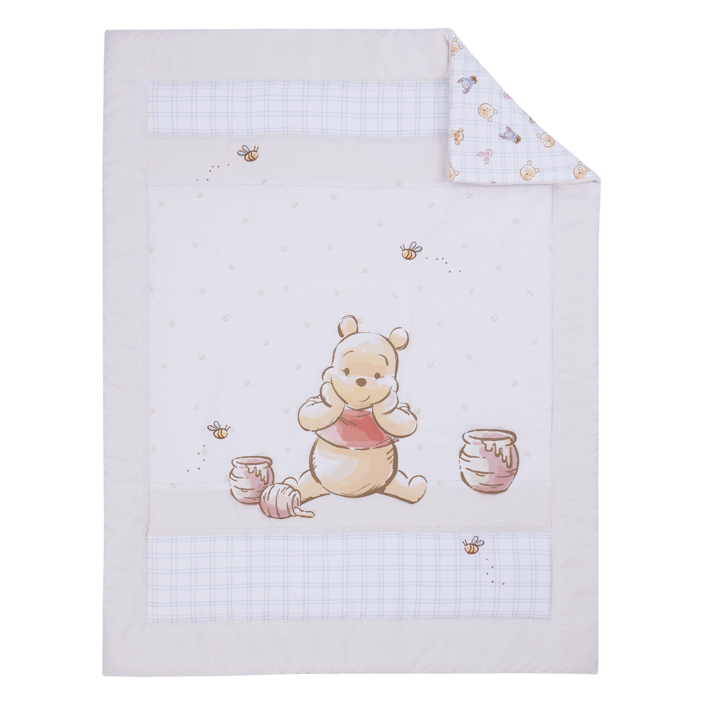 Winnie the Pooh Warm Wishes 3 Piece Crib Bedding Set, Infant, Unisex, Beige