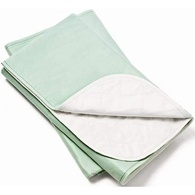 Lot de 2 - Alèses d'Incontinence Réutilisables 36x36 Imperméables/lavables, Alèses de Lit d'Incontinence Idéales pour Adultes, Enfants et Animaux (Vert)