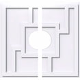thumbnail image 2 of 32"OD x 6"ID x 11"C x 1"P Knox Architectural Grade PVC Contemporary Ceiling Medallion, Two Piece, 2 of 7