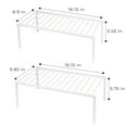 Smart Design Premium Expandable Cabinet Storage Shelf Rack White ...
