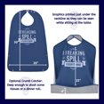thumbnail image 2 of Funny Adult Bibs for Women & Men. Washable Reusable Clothing Protectors for Adults. Waterproof Backing + Built-In Crumb Catcher, 2 of 3