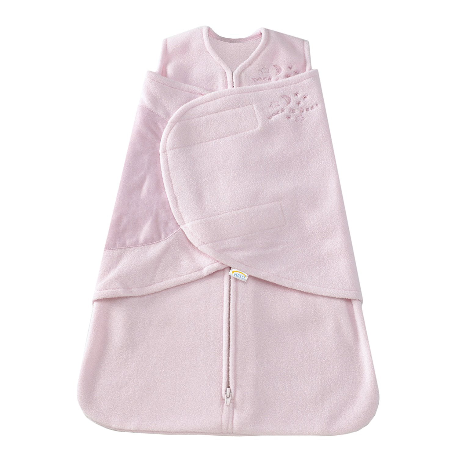 HALO SleepSack Micro-Fleece Swaddle Soft Pink Small