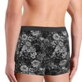 thumbnail image 4 of Men's Boxer Briefs, Black Cats In A Garden Soft Comfy Mens Underwear Boxer Briefs Breathable With Widen Waist, 4 of 7