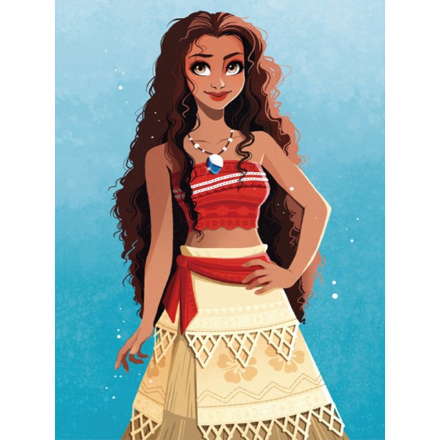 Pintura de diamante 5D DIY Kit de Moana de taladro redondo completo Decoración de arte para el hogar (w2193) Hugtrwg Para estrenar