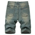 thumbnail image 3 of IROINNID Men's Casual Destroyed Jeans Elastic Comfy Denim Shorts, 3 of 8