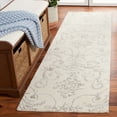thumbnail image 2 of SAFAVIEH Bella Paula Damask Runner Rug, Ivory/Grey, 2'3" x 11', 2 of 9