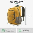 thumbnail image 7 of WATERFLY Unisex 12L Small Drawstring Lightweight Travel Hiking Backpack Daypack,Yellow, 7 of 7