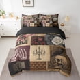 thumbnail image 2 of jejeloiu Gothic Skull Skeleton 7-Piece Twin Bedding Sets,Rustic Botanical Mushroom Bedding Comforter Set,Retro Floral Sheet Sets For Men Women,Breathable Home Decor Reversible, 2 of 8