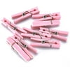 Way to Celebrate Plastic Mini Clothes Pins for Party, Pink 20 Count